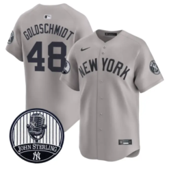Paul Goldschmidt Jersey #48 Yankees John Sterling Voice Tribute Stitched by My Store