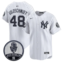 Paul Goldschmidt Jersey #48 Yankees John Sterling Voice Tribute Stitched by My Store