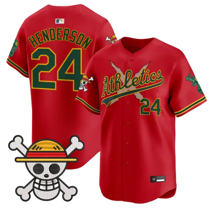 Rickey Henderson Jersey #24 Athletics One Piece Vapor Premier Stitched by My Store