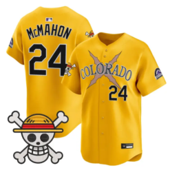 Ryan McMahon Jersey #24 Colorado Rockies One Piece Premier Stitched by My Store