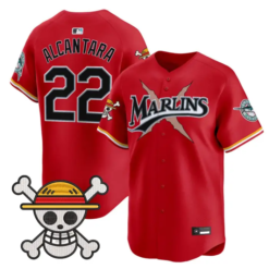 Sandy Alcantara Jersey #22 Miami Marlins One Piece Premier Stitched by My Store