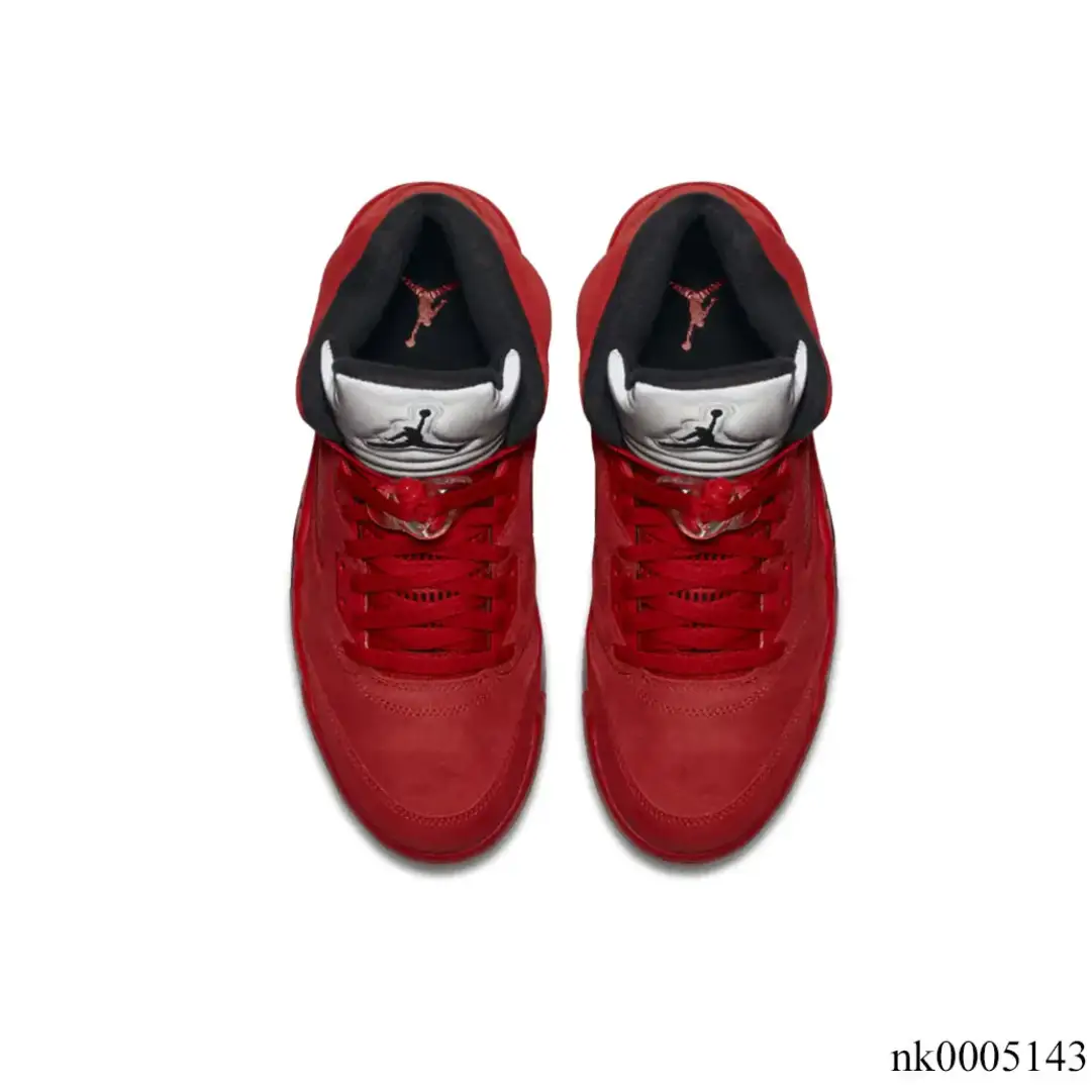 Air Jordan 5 Retro Red Suede Shoes Sneakers by Air Jordan