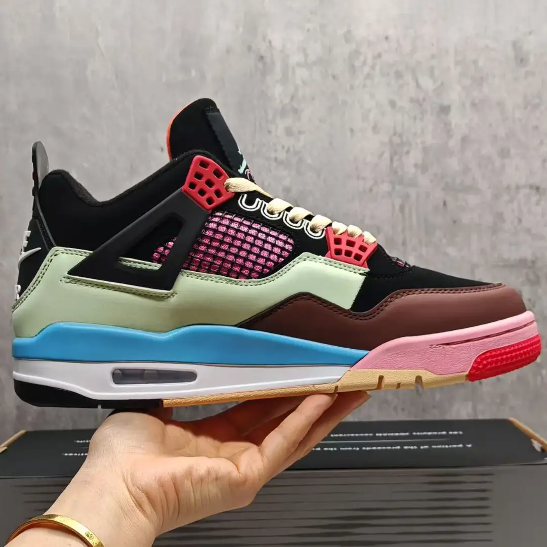 J Balvin x Air Jordan 4 Multicolor Shoes Sneakers by Air Jordan