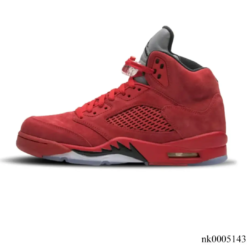 Air Jordan 5 Retro Red Suede Shoes Sneakers by Air Jordan