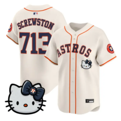 Screwston Jersey #713 Houston Astros Hello Kitty Premier Stitched by My Store