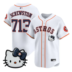 Screwston Jersey #713 Houston Astros Hello Kitty Premier Stitched by My Store