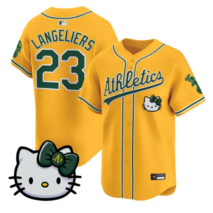 Shea Langeliers Jersey #23 Athletics Hello Kitty Vapor Premier Stitched by My Store