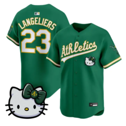 Shea Langeliers Jersey #23 Athletics Hello Kitty Vapor Premier Stitched by My Store