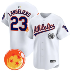 Shea Langeliers Jersey #23 Athletics Jersey Dragon Ball Premier Stitched by My Store