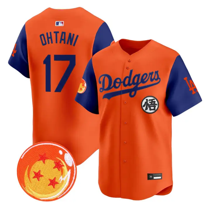 Shohei Ohtani Jersey #17 Dodgers Dragon Ball Vapor Premier Stitched by My Store
