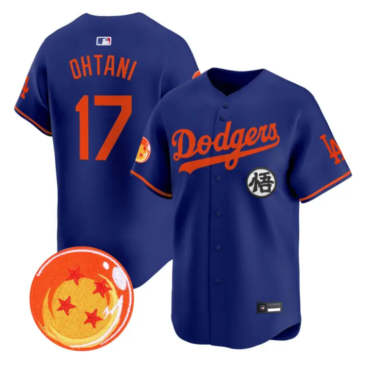 Shohei Ohtani Jersey #17 Dodgers Dragon Ball Vapor Premier Stitched by My Store