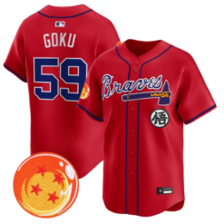 Son Goku Jersey #59 Atlanta Braves Dragon Ball Premier Stitched by My Store
