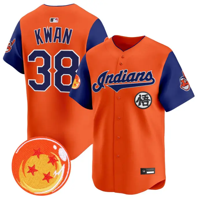 Steven Kwan Jersey #38 Cleveland Indians Dragon Ball Premier Stitched by My Store