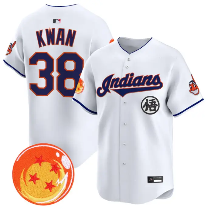 Steven Kwan Jersey #38 Cleveland Indians Dragon Ball Premier Stitched by My Store