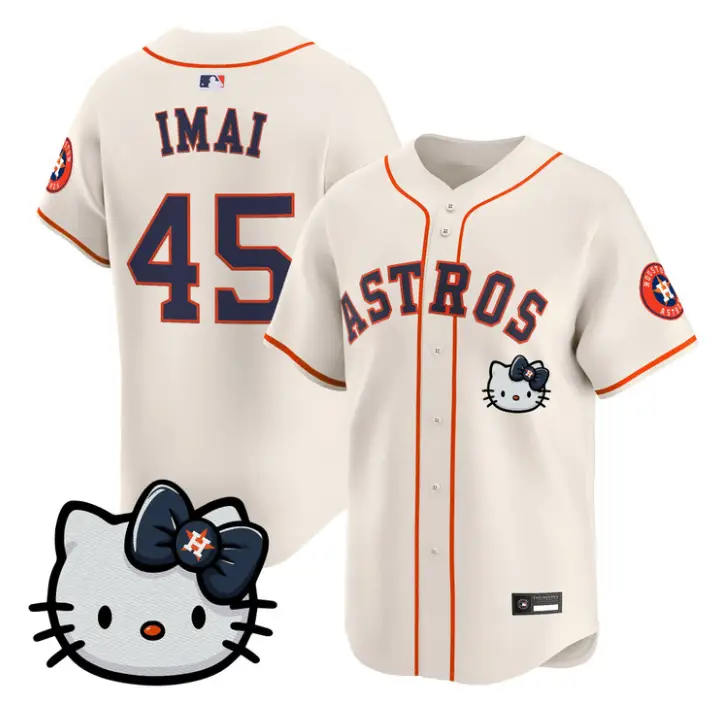 Tatsuya Imai Jersey #45 Houston Astros Hello Kitty Premier Stitched by My Store