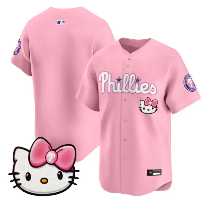 Team Jersey Blank Philadelphia Phillies Hello Kitty Stitched by My Store