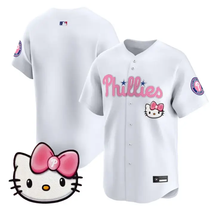 Team Jersey Blank Philadelphia Phillies Hello Kitty Stitched by My Store