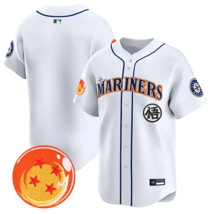 Team Jersey Blank Seattle Mariners Dragon Ball Premier Limited Stitched by My Store