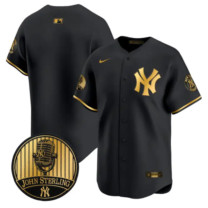 Team Jersey Blank Yankees John Sterling Voice Tribute Stitched by My Store