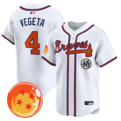 Vegeta Jersey #4 Atlanta Braves Dragon Ball Premier Stitched by My Store