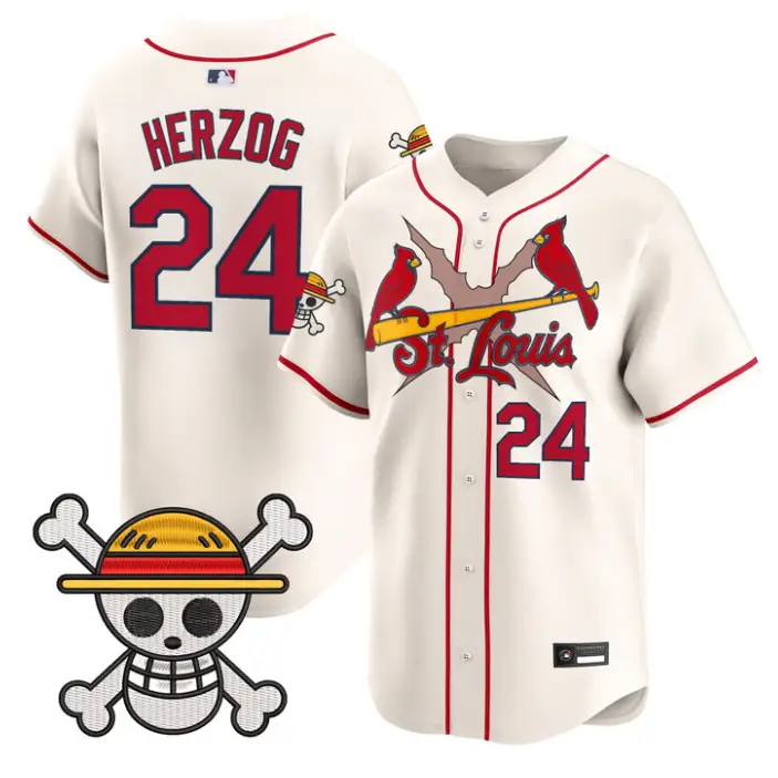 Whitey Herzog Jersey #24 St. Louis Cardinals One Piece Premier Stitched by My Store