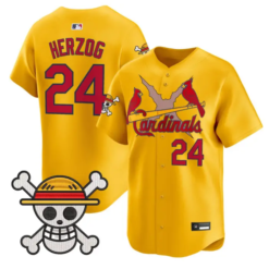 Whitey Herzog Jersey #24 St. Louis Cardinals One Piece Premier Stitched by My Store