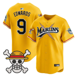 Xavier Edwards Jersey #9 Miami Marlins One Piece Premier Stitched by My Store