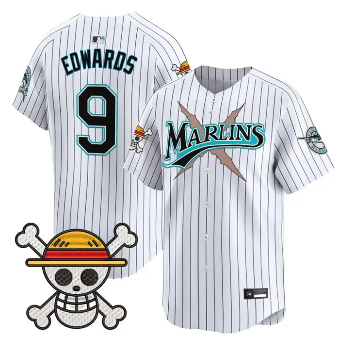 Xavier Edwards Jersey #9 Miami Marlins One Piece Premier Stitched by My Store
