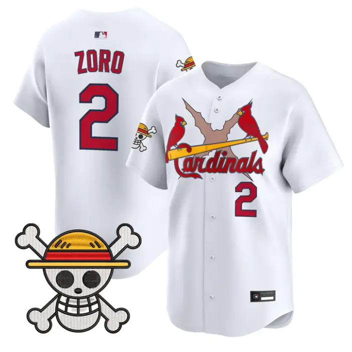 Zoro Jersey #2 St. Louis Cardinals One Piece Premier Limited Stitched by My Store
