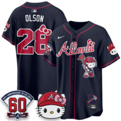 Atlanta Braves x Meow KT 2026 Vapor Limited Jersey - All Stitched by Atlanta Braves