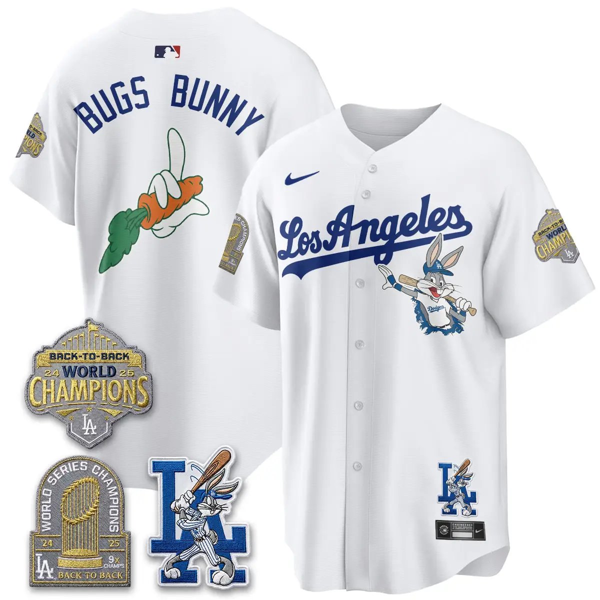 LAD Bunny Vapor Limited Jersey - All Stitched by Los Angeles Dodgers