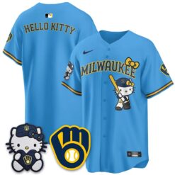 Milwaukee Brewers Meow KT Night Vapor Limited Jersey - All Stitched by Milwaukee Brewers