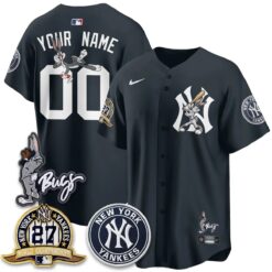 NYY Bunny Vapor Limited Custom Jersey - All Stitched by New York Yankees