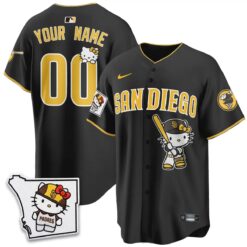 San Diego Padres x Meow KT Vapor Limited Custom Jersey - All Stitched V2 by San Diego Padres