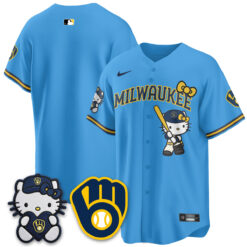 Milwaukee Brewers Meow KT Night Vapor Limited Jersey - All Stitched by Milwaukee Brewers