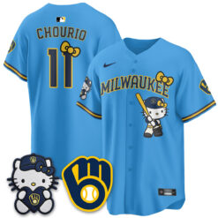 Milwaukee Brewers Meow KT Night Vapor Limited Jersey - All Stitched by Milwaukee Brewers