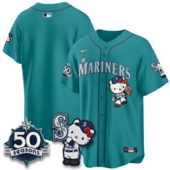 SEA x Meow KT Night Limited Jersey - All Stitched V2 by Seattle Mariners