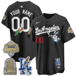 LAD Bunny Vapor Limited Custom Jersey - All Stitched by Los Angeles Dodgers