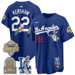 LAD Bunny Vapor Limited Jersey - All Stitched by Los Angeles Dodgers