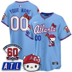Atlanta Braves x Meow KT 2026 Vapor Limited Custom Jersey - All Stitched by Atlanta Braves