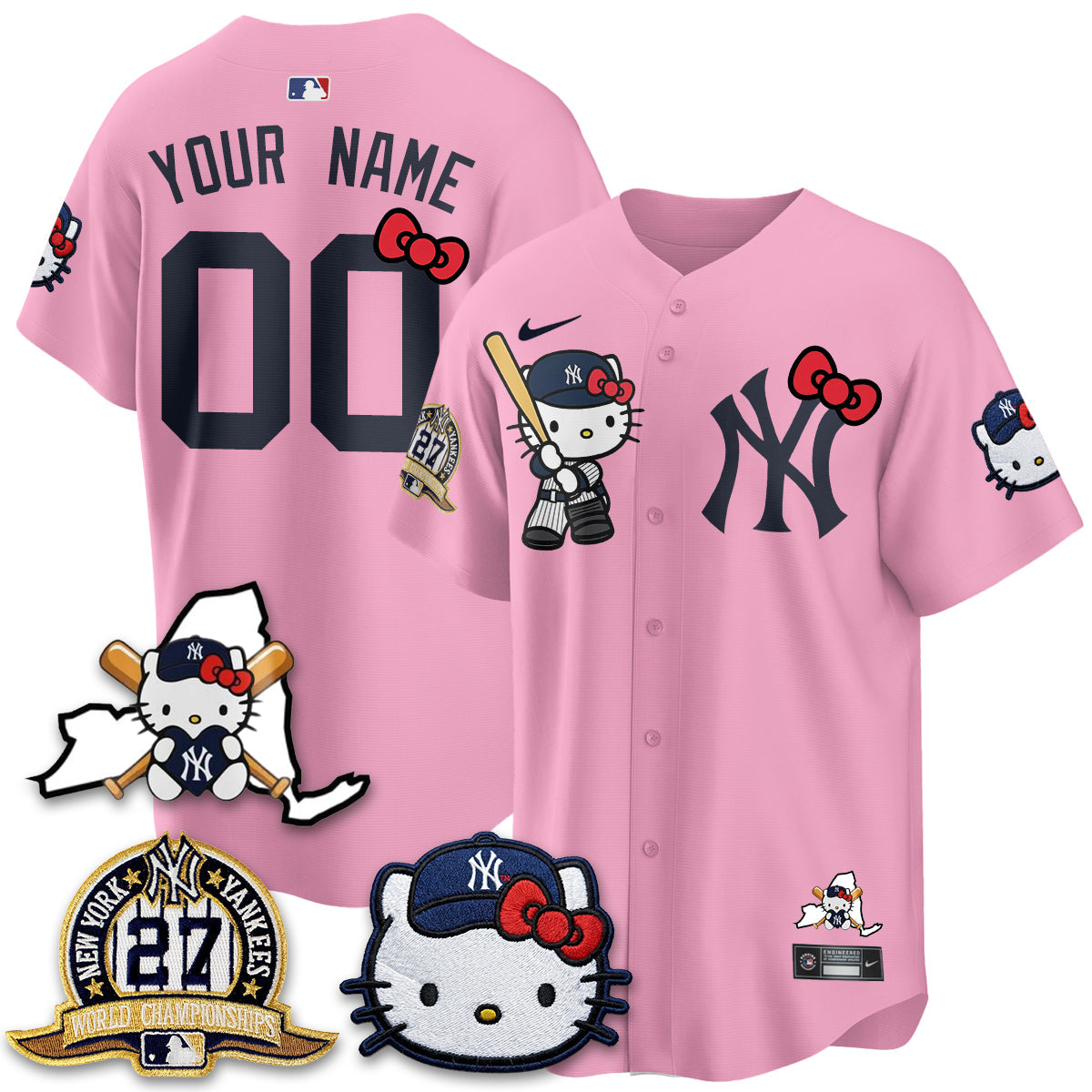 NYY Meow KT 2026 Vapor Limited Custom Jersey - All Stitched by New York Yankees