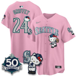 SEA x Meow KT Night Limited Jersey - All Stitched V2 by Seattle Mariners