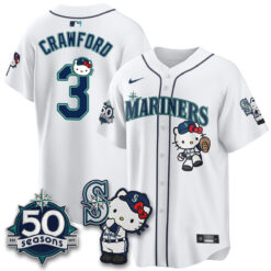 SEA x Meow KT Night Limited Jersey - All Stitched V2 by Seattle Mariners