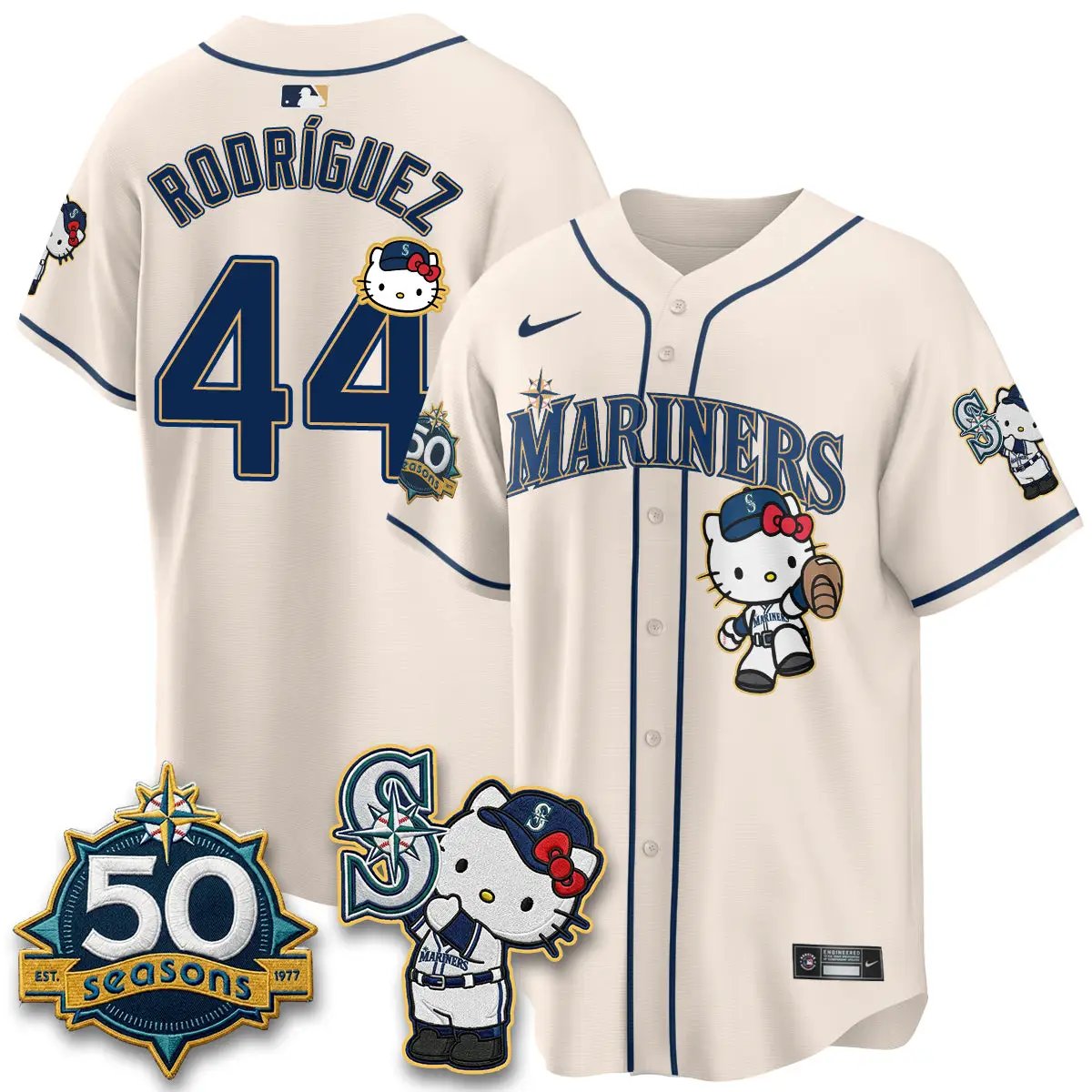 SEA x Meow KT Night Limited Jersey - All Stitched V2 by Seattle Mariners