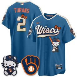 Milwaukee Brewers Meow KT Night Vapor Limited Jersey - All Stitched by Milwaukee Brewers