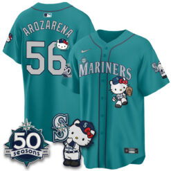 SEA x Meow KT Night Limited Jersey - All Stitched V2 by Seattle Mariners