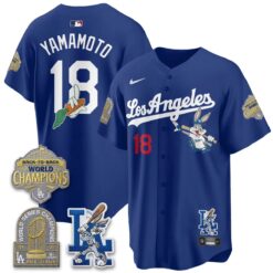 LAD Bunny Vapor Limited Jersey - All Stitched by Los Angeles Dodgers