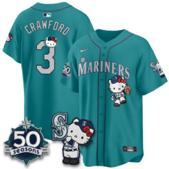SEA x Meow KT Night Limited Jersey - All Stitched V2 by Seattle Mariners