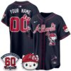 Atlanta Braves x Meow KT 2026 Vapor Limited Custom Jersey - All Stitched by Atlanta Braves