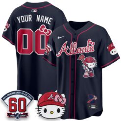 Atlanta Braves x Meow KT 2026 Vapor Limited Custom Jersey - All Stitched by Atlanta Braves